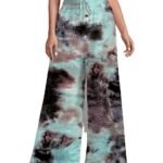 Reyon Printed Loose Fit Flared Wide Leg Palazzo's Pants for Women Multicolors
